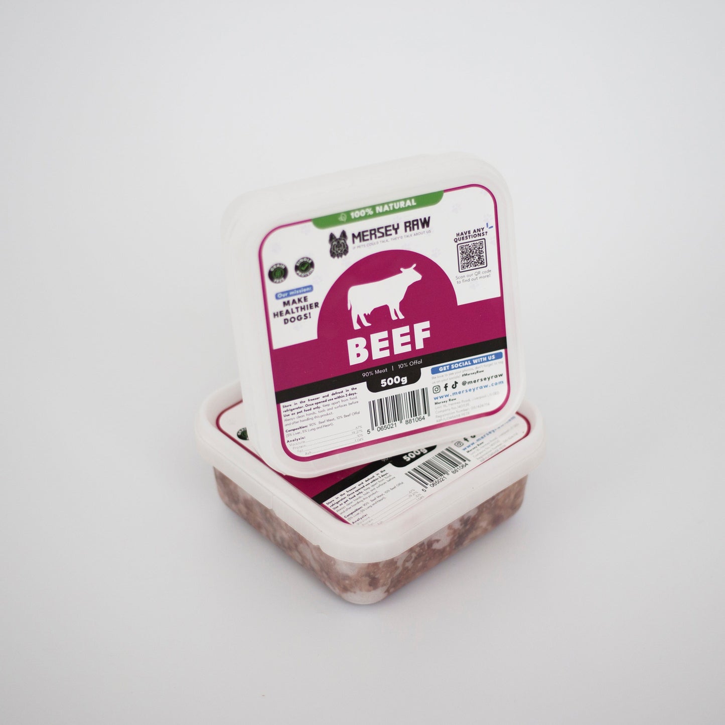 Beef Raw Dog Food - 500g