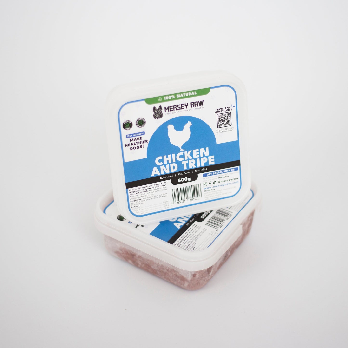 Chicken & Tripe Raw Dog Food - 500g