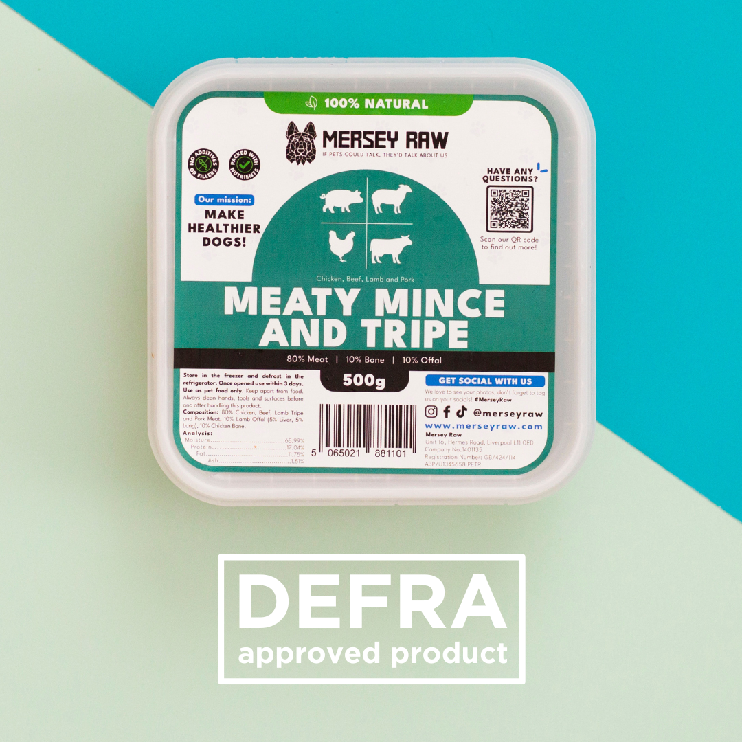 Meaty Mince & Tripe Raw Dog Food - 500g