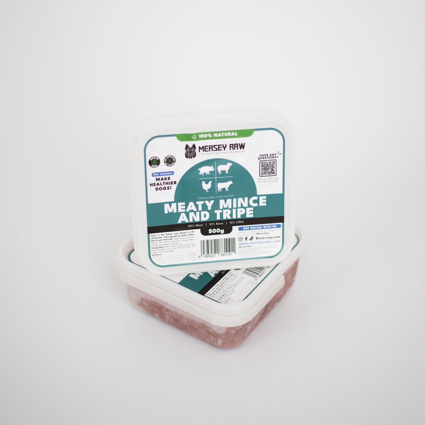 Meaty Mince & Tripe Raw Dog Food - 500g