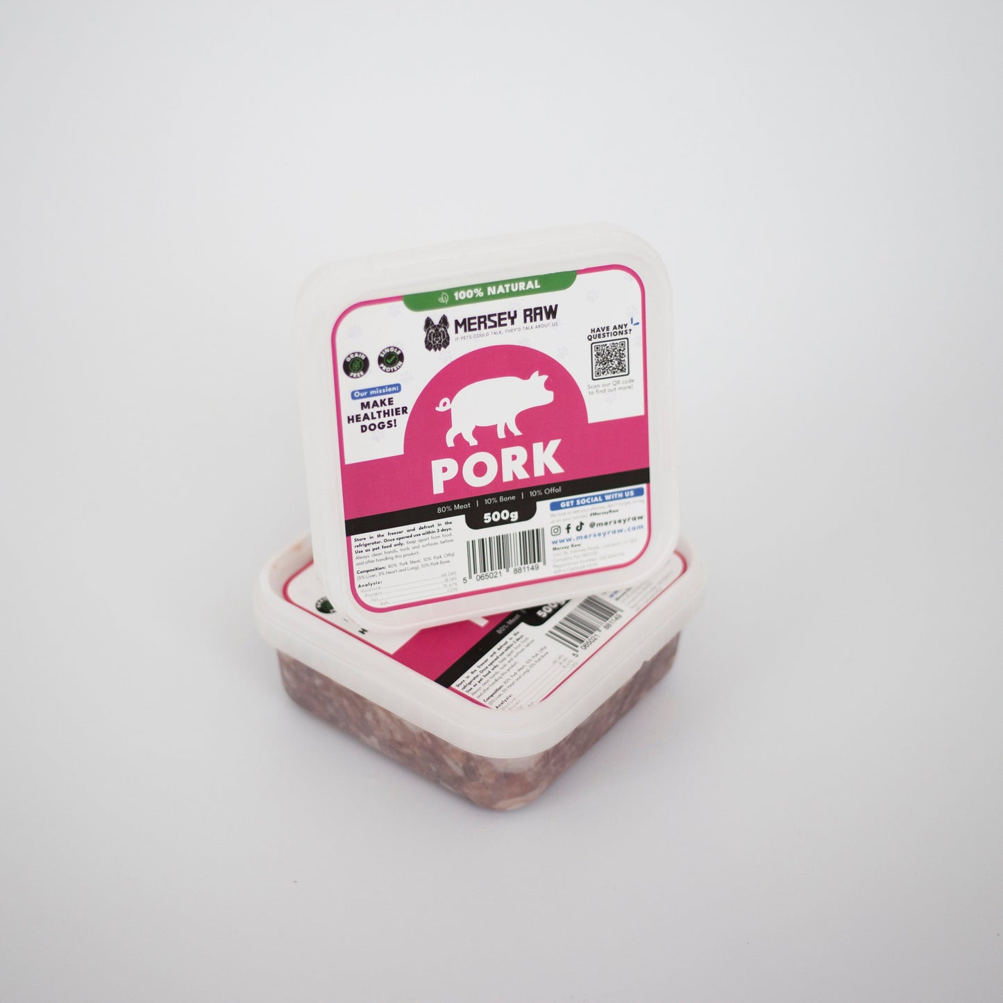 Pork Raw Dog Food - 500g