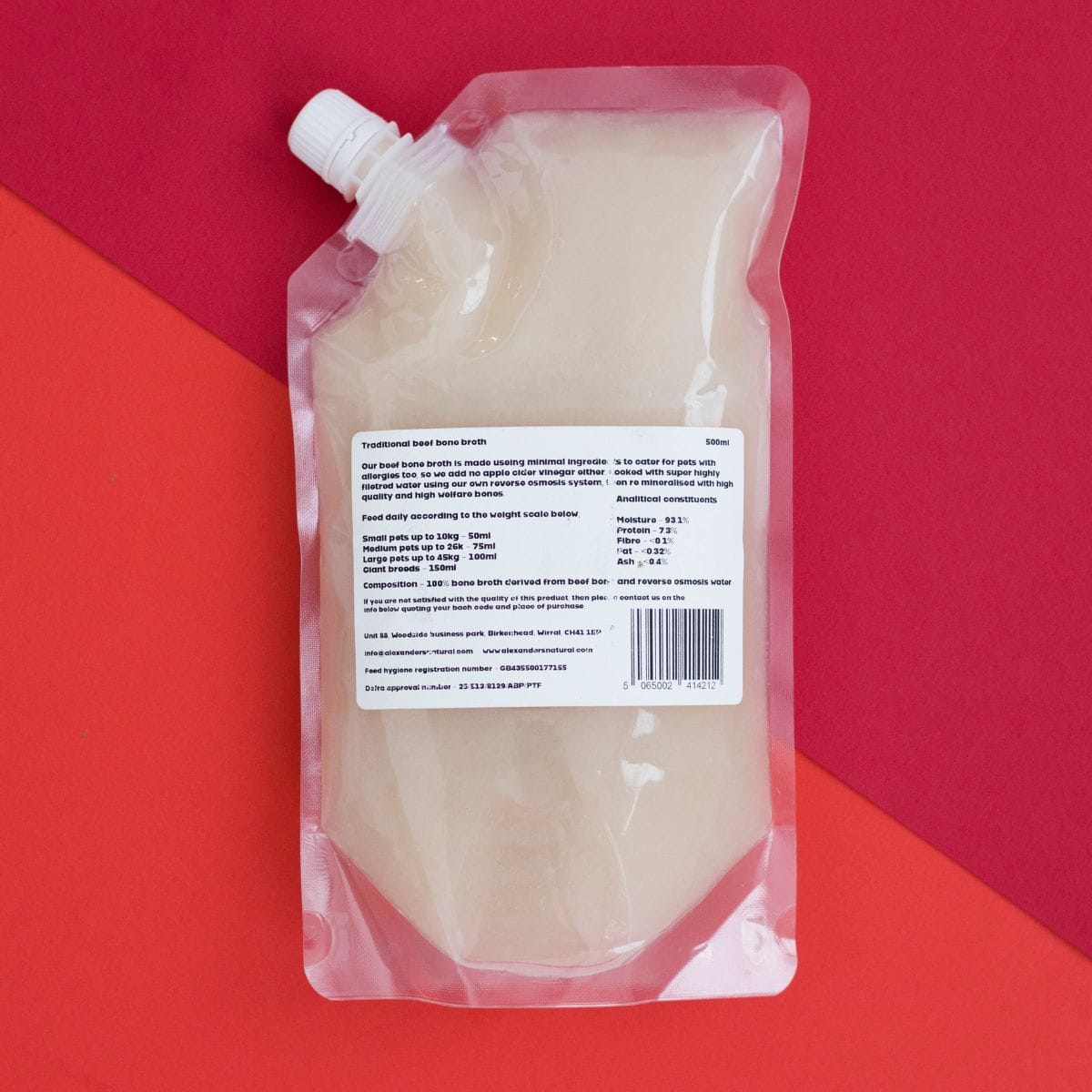 Alexander's Natural Beef Bone Broth - 500ml
