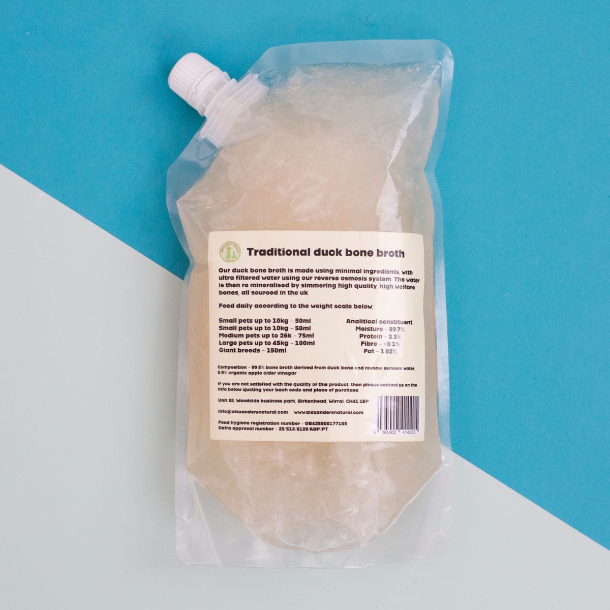 Alexander's Natural Duck Bone Broth - 500ml