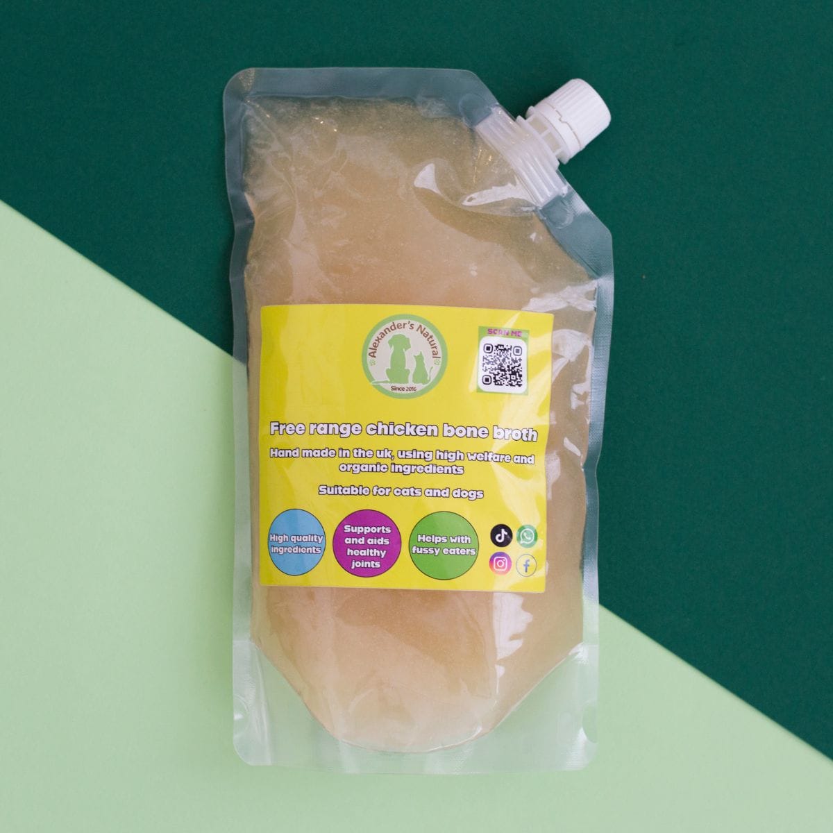 Alexander's Natural Free Range Chicken Bone Broth - 500ml
