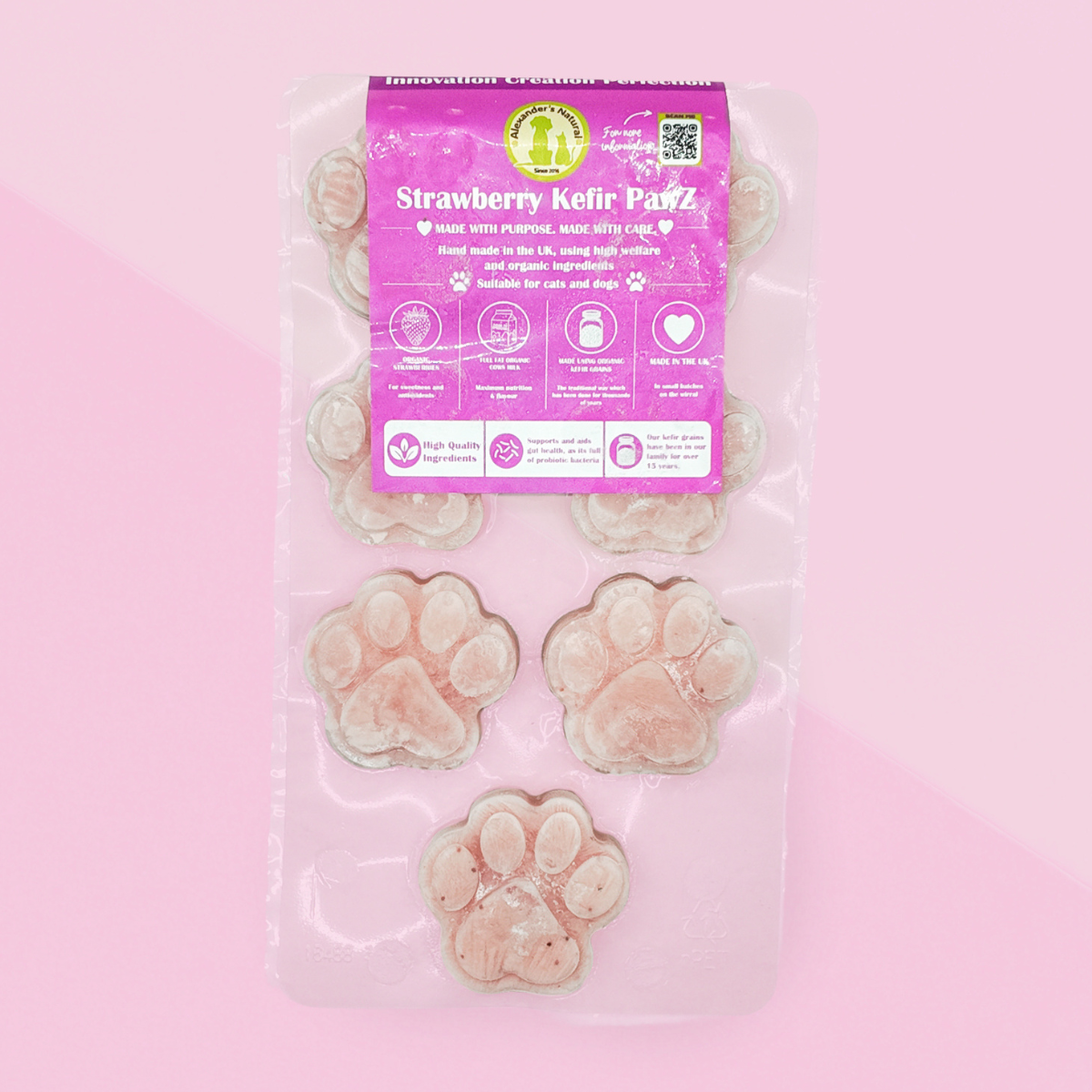 Alexander's Natural Strawberry Kefir Pawz