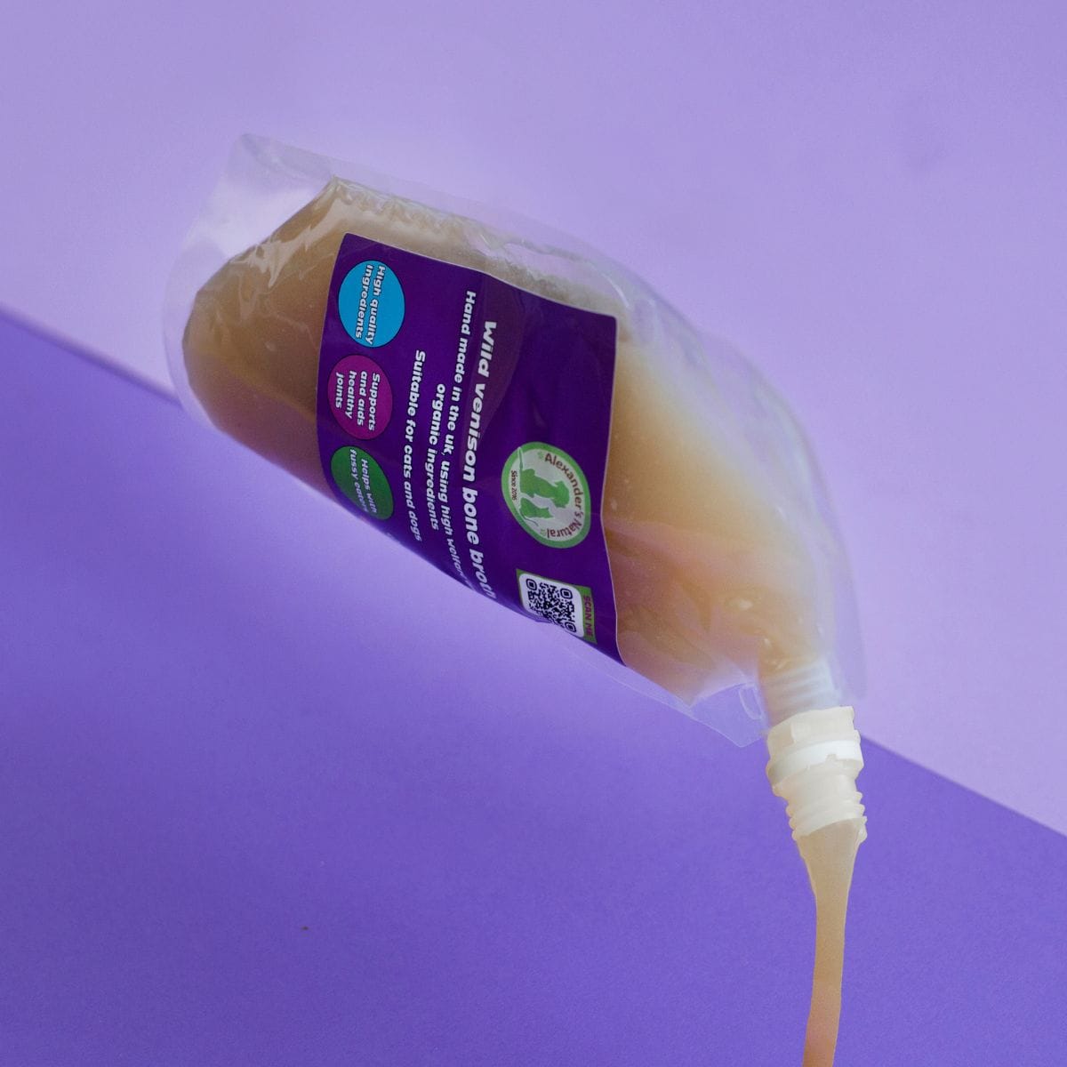 Alexander's Natural Wild Venison Bone Broth - 500ml