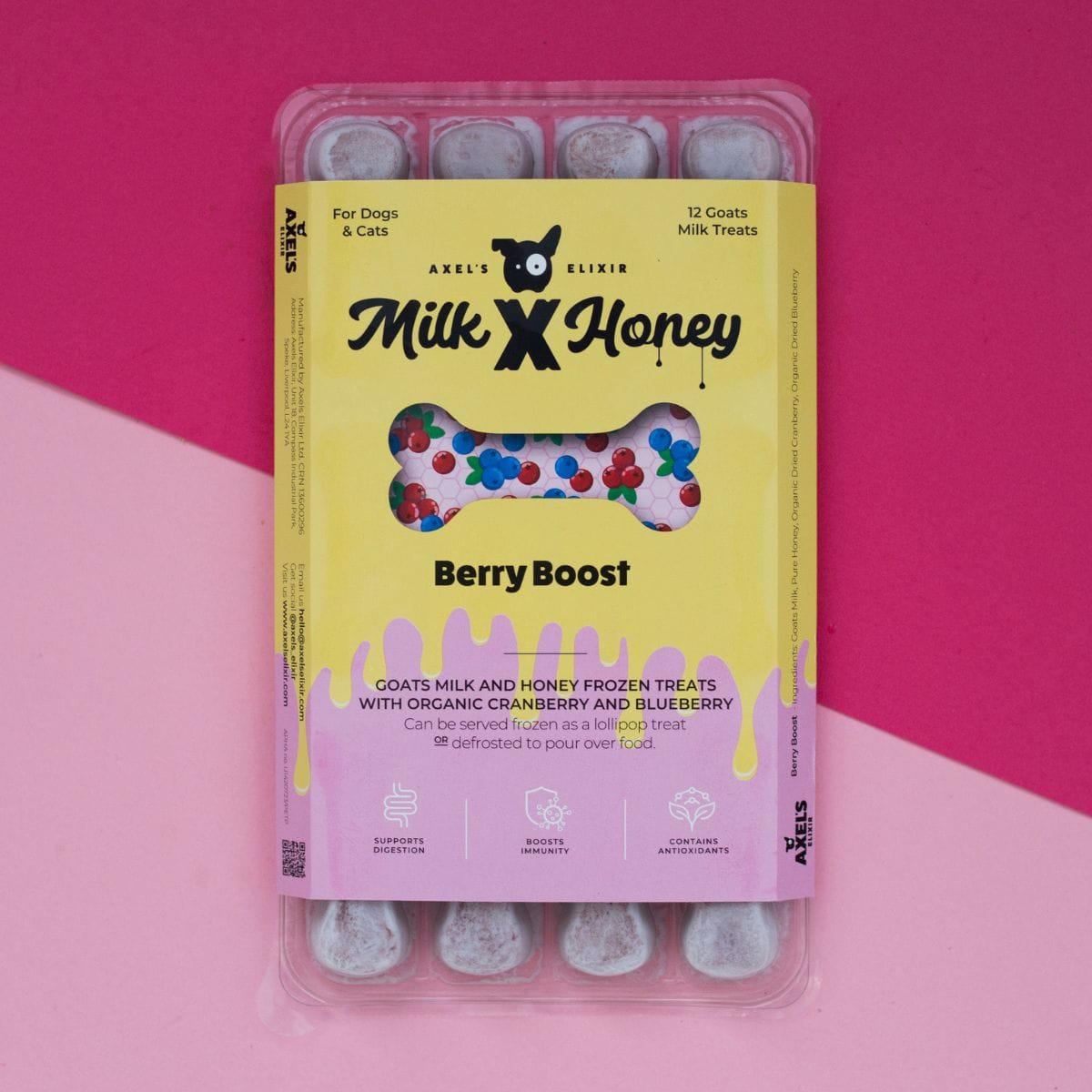 Axel's Elixir Milk x Honey Berry Boost Happy Bones
