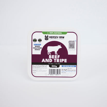 Beef & Tripe Raw Dog Food - 500g