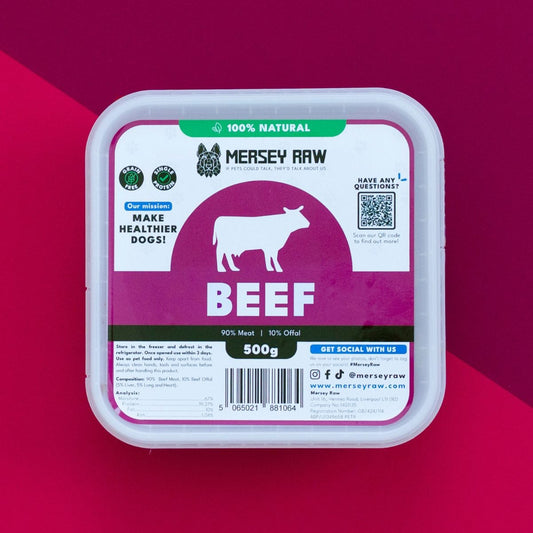 Beef Raw Dog Food - 500g