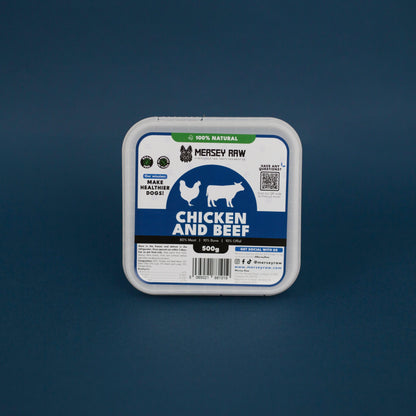 Chicken & Beef Raw Dog Food - 500g