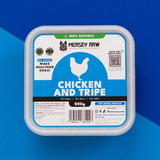 Chicken & Tripe Raw Dog Food - 500g