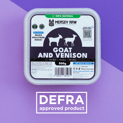 Goat & Venison Raw Dog Food - 500g