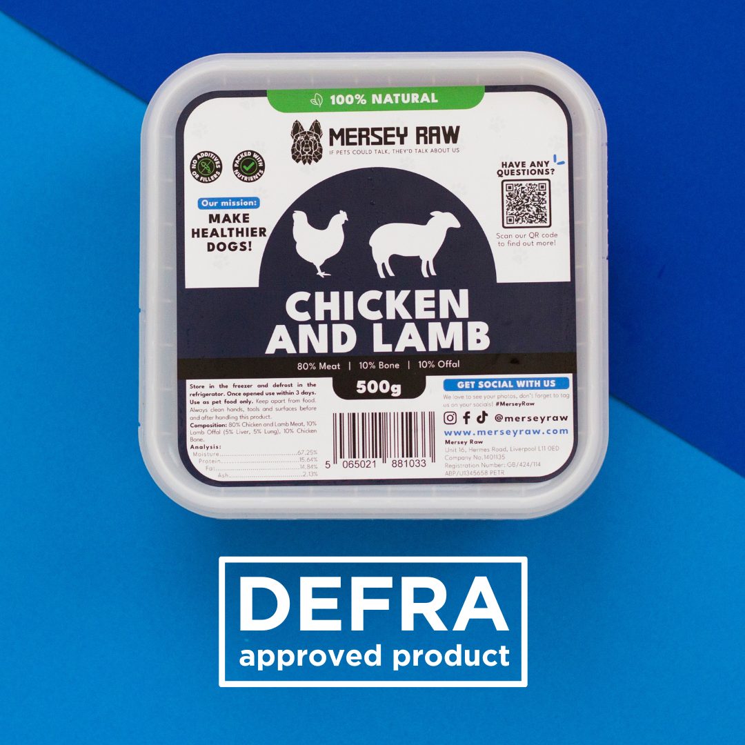 Chicken & Lamb Raw Dog Food - 500g