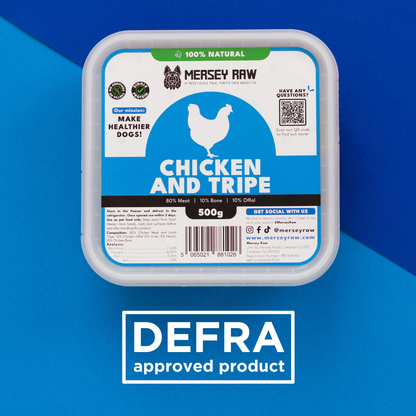 Chicken & Tripe Raw Dog Food - 500g