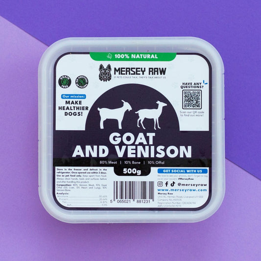 Goat & Venison Raw Dog Food - 500g
