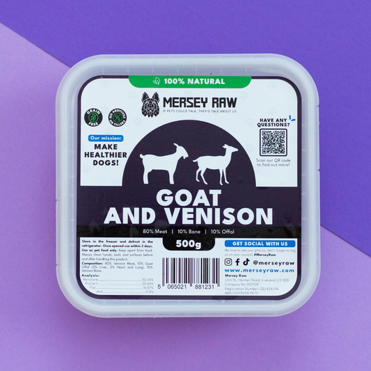 Goat & Venison Raw Dog Food - 500g