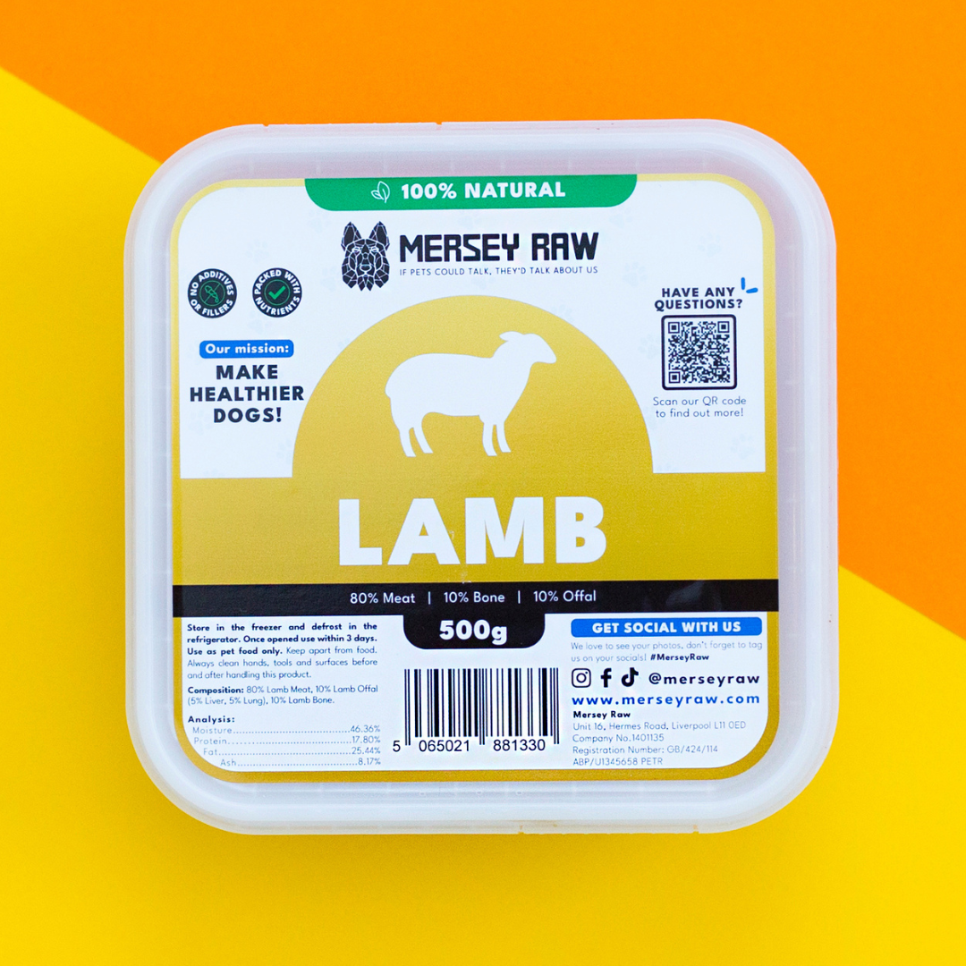 Lamb Raw Dog Food - 500g