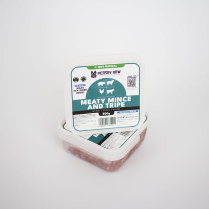 Meaty Mince & Tripe Raw Dog Food - 500g