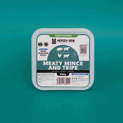 Meaty Mince & Tripe Raw Dog Food - 500g