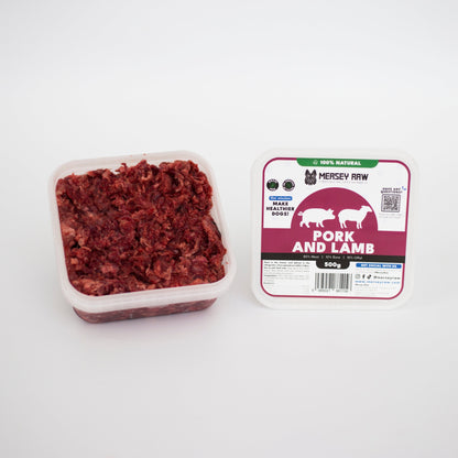Pork & Lamb Raw Dog Food - 500g