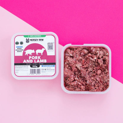 Pork & Lamb Raw Dog Food - 500g