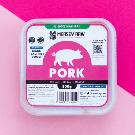 Pork Raw Dog Food - 500g