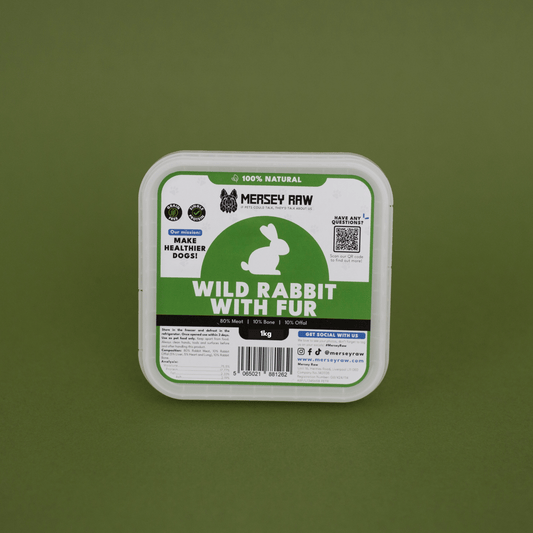 Wild Rabbit With Fur Raw Dog Food - 1kg