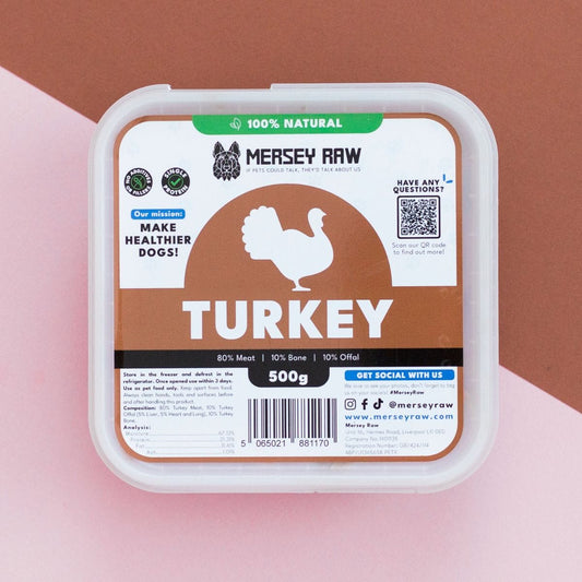 Turkey Raw Dog Food - 500g