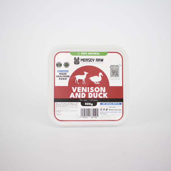 Venison and Duck - Raw Dog Food Mince