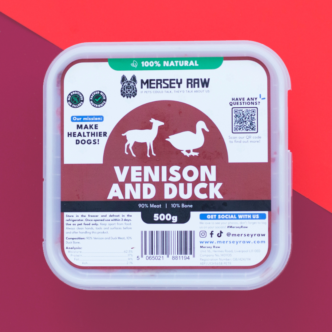 Venison & Duck Raw Dog Food - 500g
