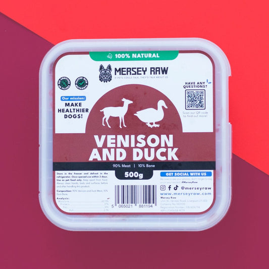 Venison & Duck Raw Dog Food - 500g