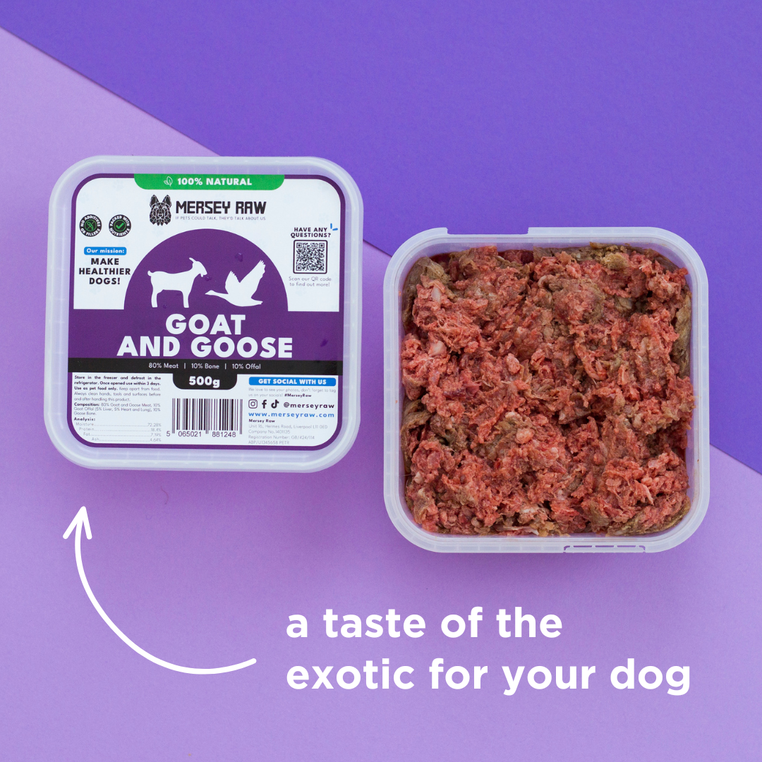 Goat & Goose Raw Dog Food - 500g