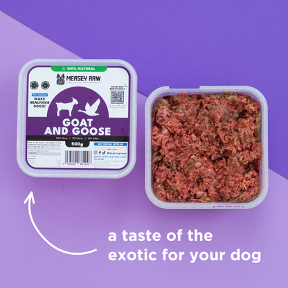 Goat & Goose Raw Dog Food - 500g