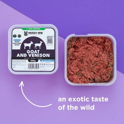 Goat & Venison Raw Dog Food - 500g