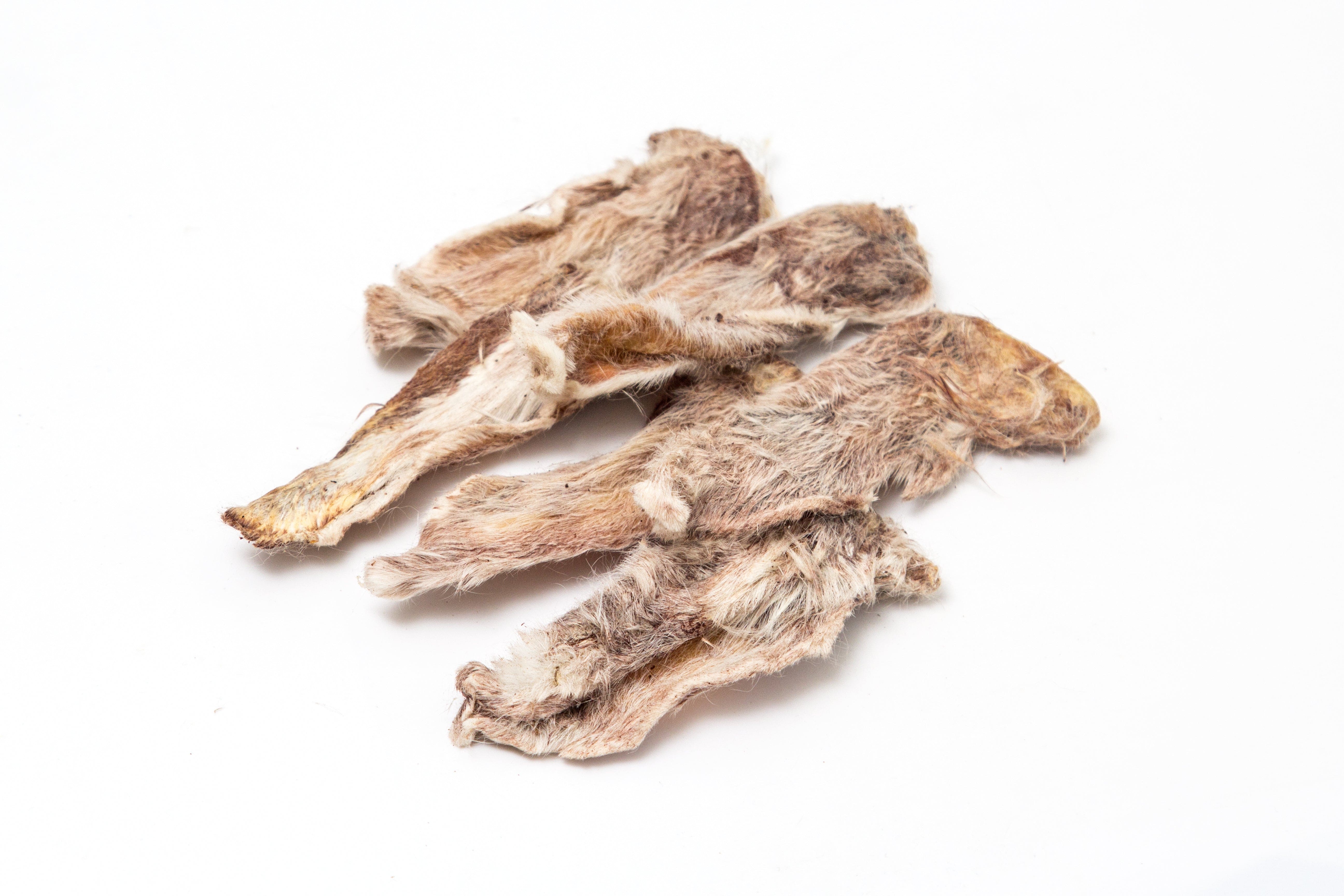Rabbit Ears With Fur 1kg Natural Chew Treat For Dogs – Mersey Raw Dog Food