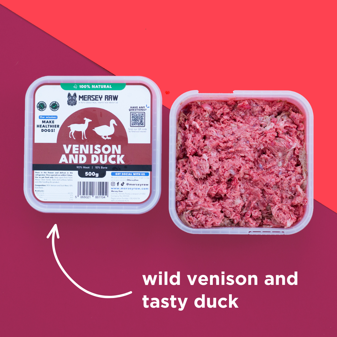 Venison & Duck Raw Dog Food - 500g
